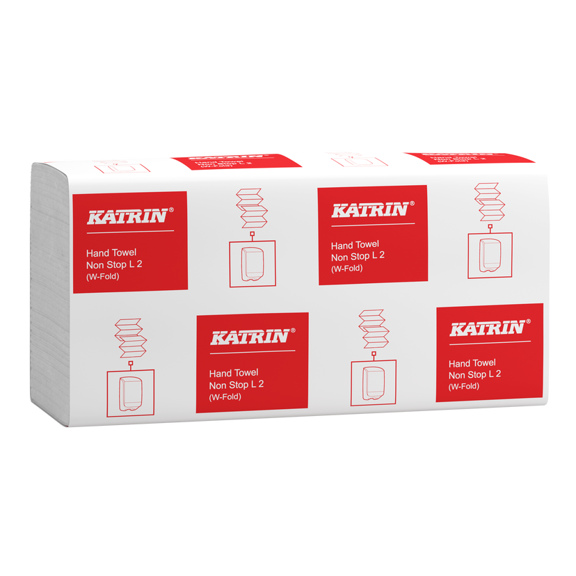 Pappershandduk Katrin L2 W-vikt 2-lagers Handy Pack