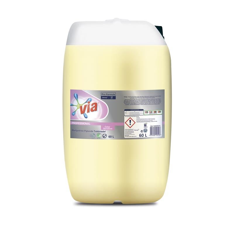 Tvättmedel Via Pro Formula flytande Color Sensitive