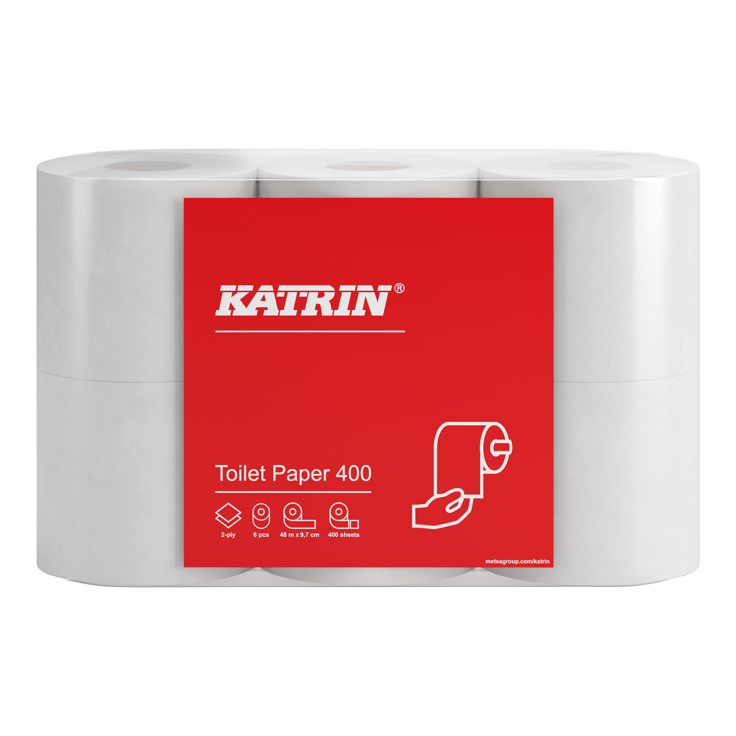 Toalettpapper Katrin Classic 400 2-lag