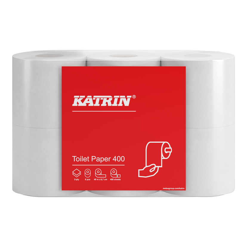 Toalettpapper Katrin Classic 400 2-lag