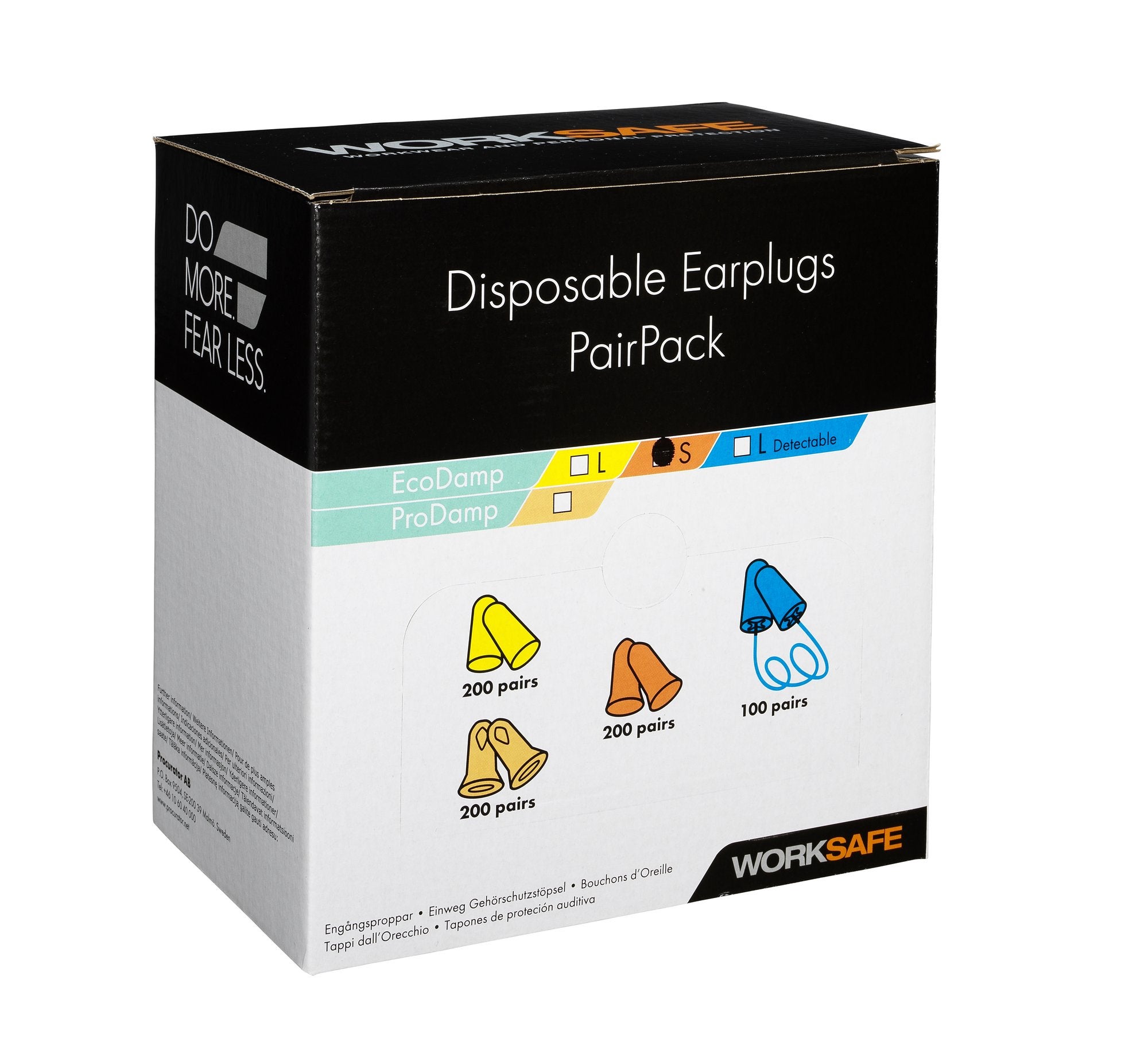 Öronproppar Worksafe EcoDamp L Gul
