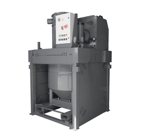 Industridammsugare 22kW Delfin 1000l tippkontainer