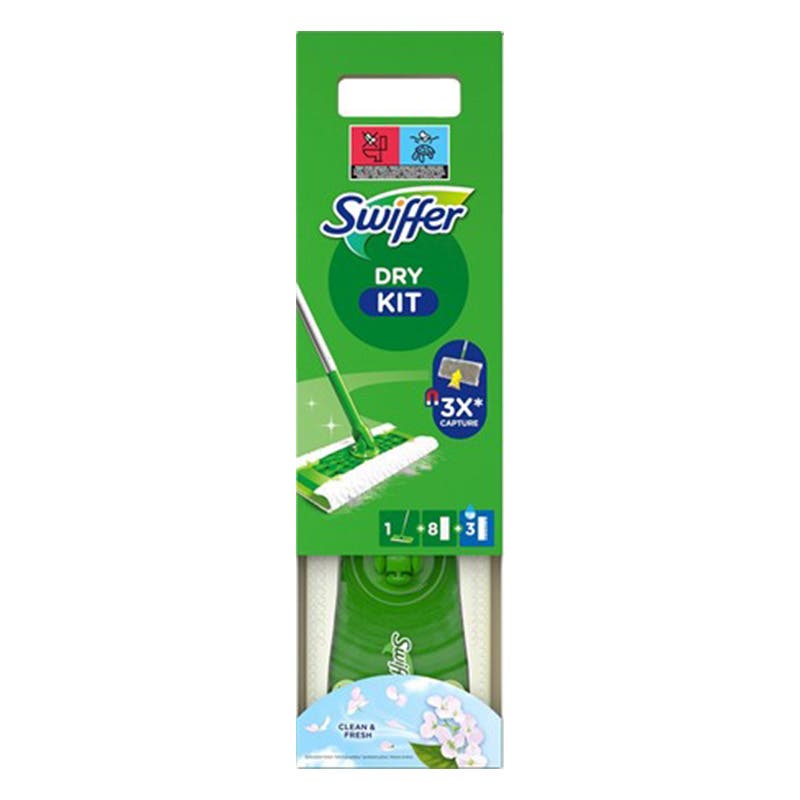 Swiffer Floor Startkit 8 torrmopp, 3 fuktmopp