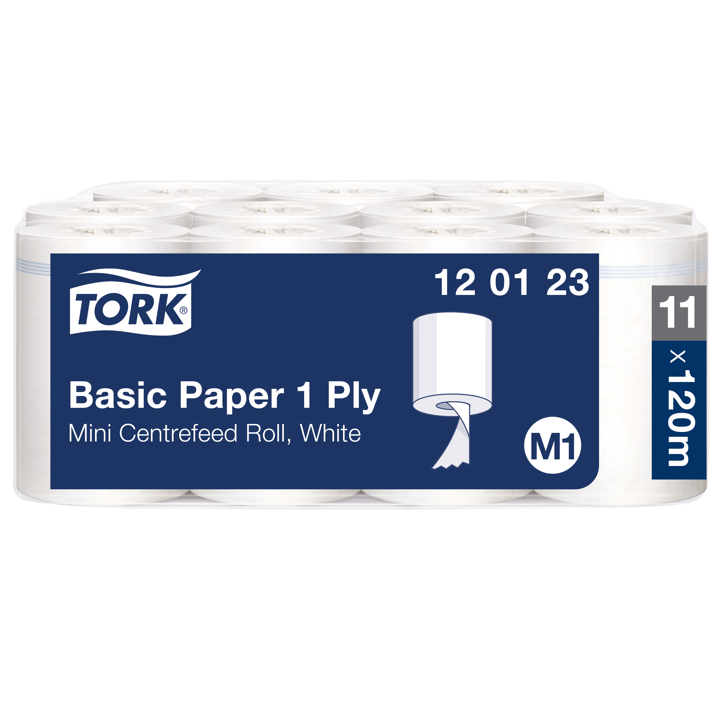 Torkpapper Tork M1 Universal 1-lager 11rl/krt