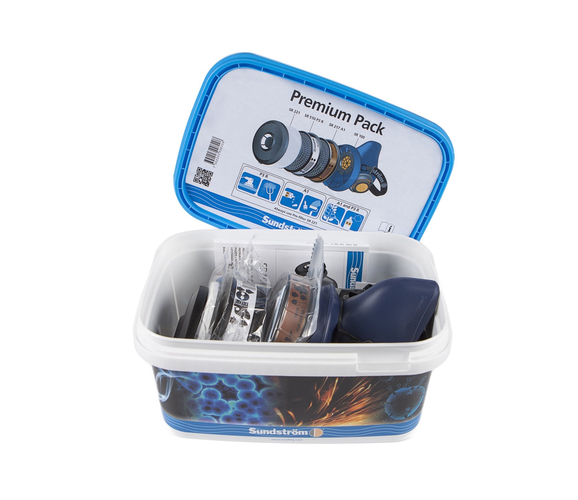 Halvmask Sundström SR 100 Premium Pack M/L
