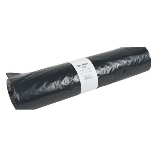 Sopsäck 125L Svart 10st