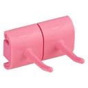 Vikan Hygienupphäng, krok dubbel, 82 mm, Rosa