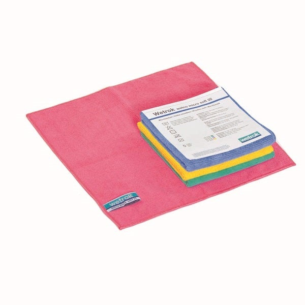 Mikrofiberduk Wetco Soft 32X32 Röd Svanenmärkt