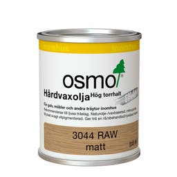 Hårdvaxolja Pigmenterad 3044 Raw Osmo Ljus Vit 0,125 l Matt