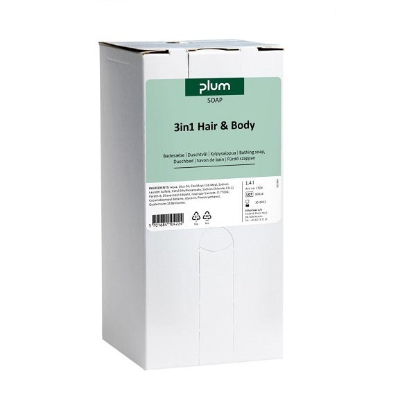 Duschtvål 3in1 Plum Hair och Body 1,4L