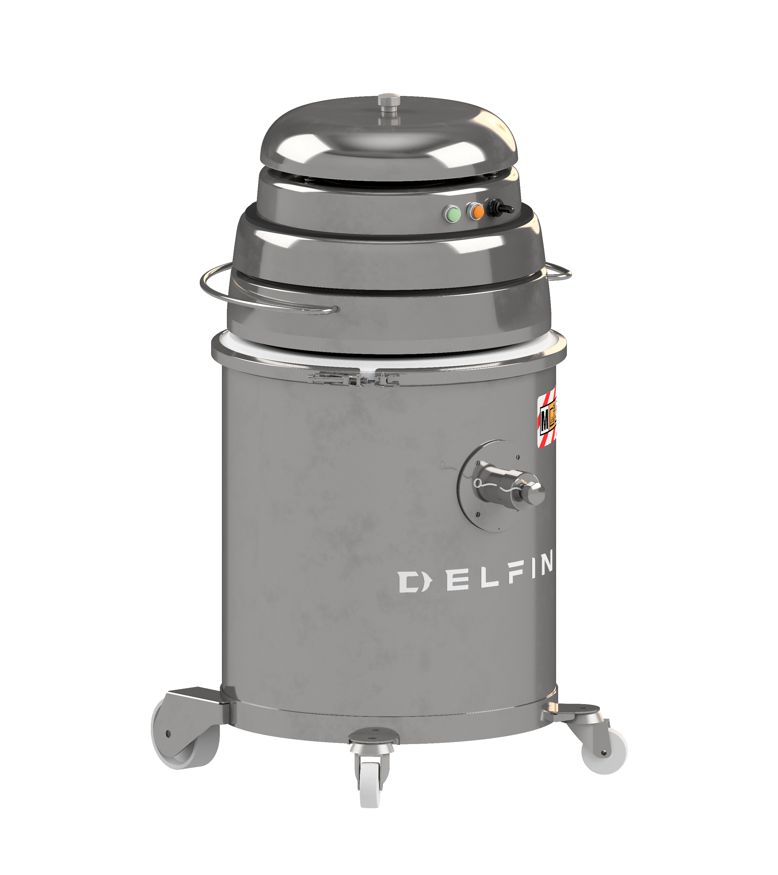 Renrumsdammsugare Delfin LC1100 WD rostfritt stål våtsug