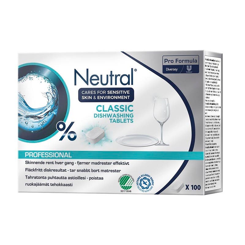 Maskindisktabletter Neutral Professional Classic 100st/frp