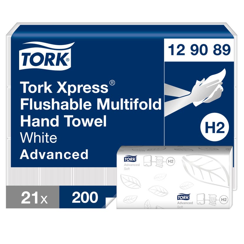 Pappershandduk Tork H2 Advanced Spolbar 4200st/krt