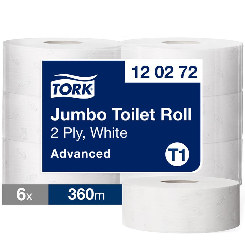 Toalettpapper Tork 2-lager Advanced Jumbo T1 6rl