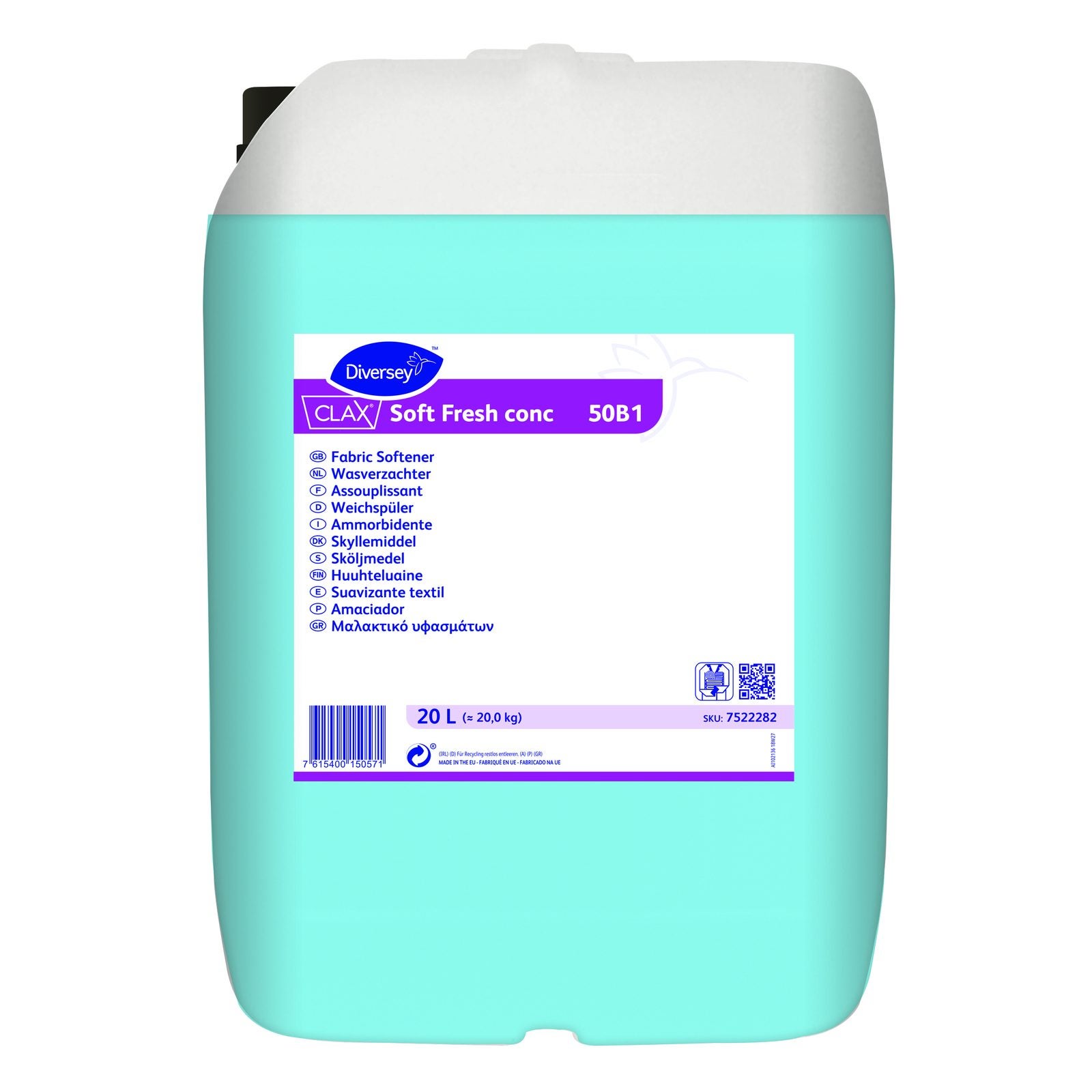 Sköljmedel Clax Soft Fresh conc 50B1 20L