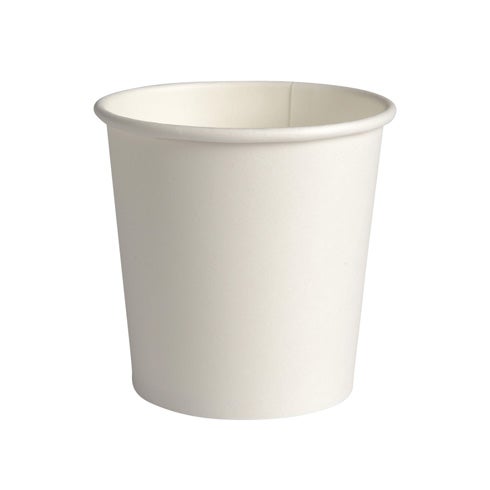 Vit bägare Premium, 6cm, 10 cl, White paper 50 st/rör