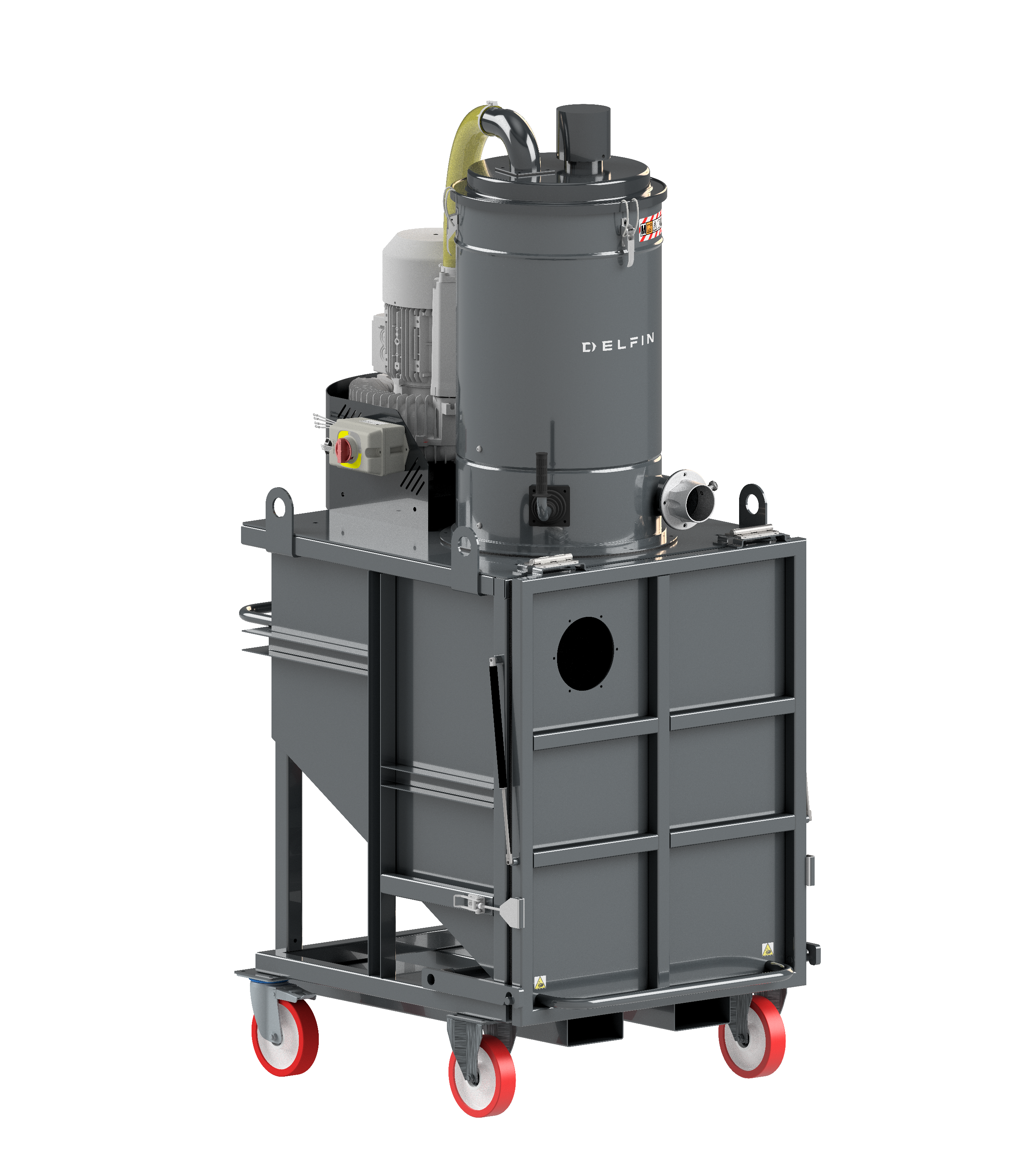 Industridammsugare Delfin C600 T75 7,5kW 600liter