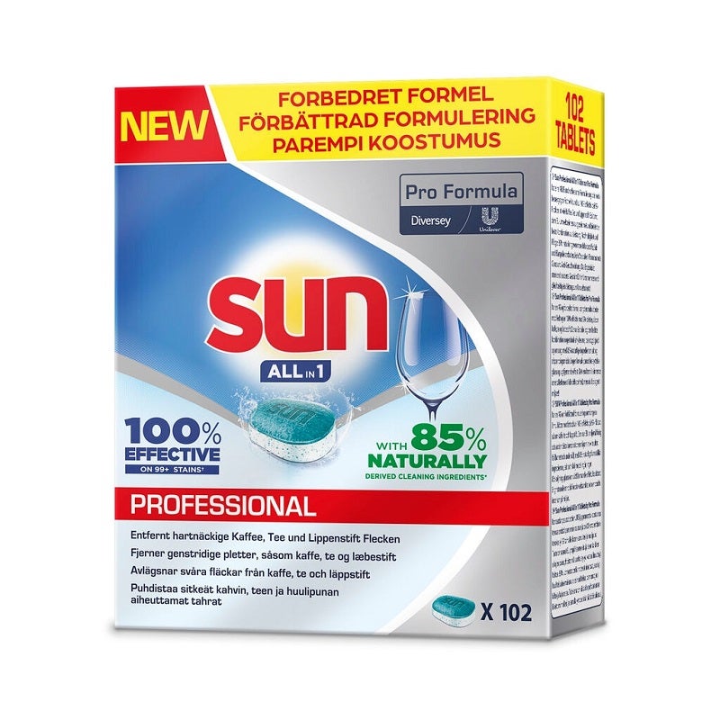 Maskindisktabletter Sun Pro Formula  All in 1 Tab 102st/frp