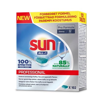 Maskindisktabletter Sun Pro Formula All in 1 Tab 102st/frp