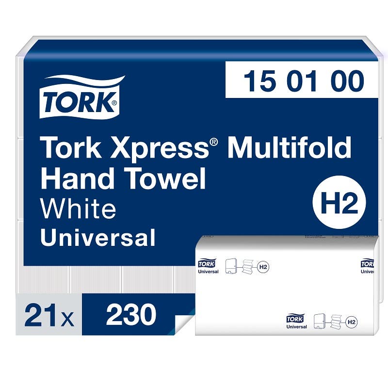 Pappershandduk Tork H2 Universal 2-lager Multifold 4830st
