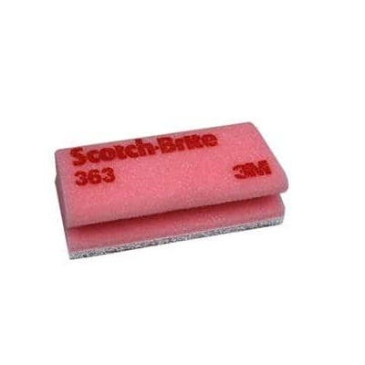 Greppsvamp Scotch-Brite 363 Rosa/Vit 70x150mm 10st/frp