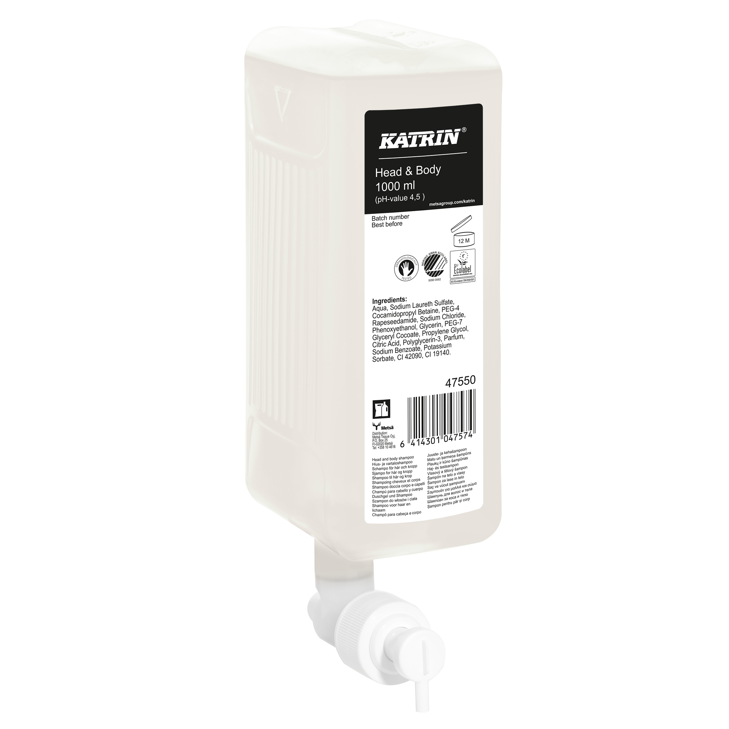 Duschtvål Katrin Artic Breeze  1L