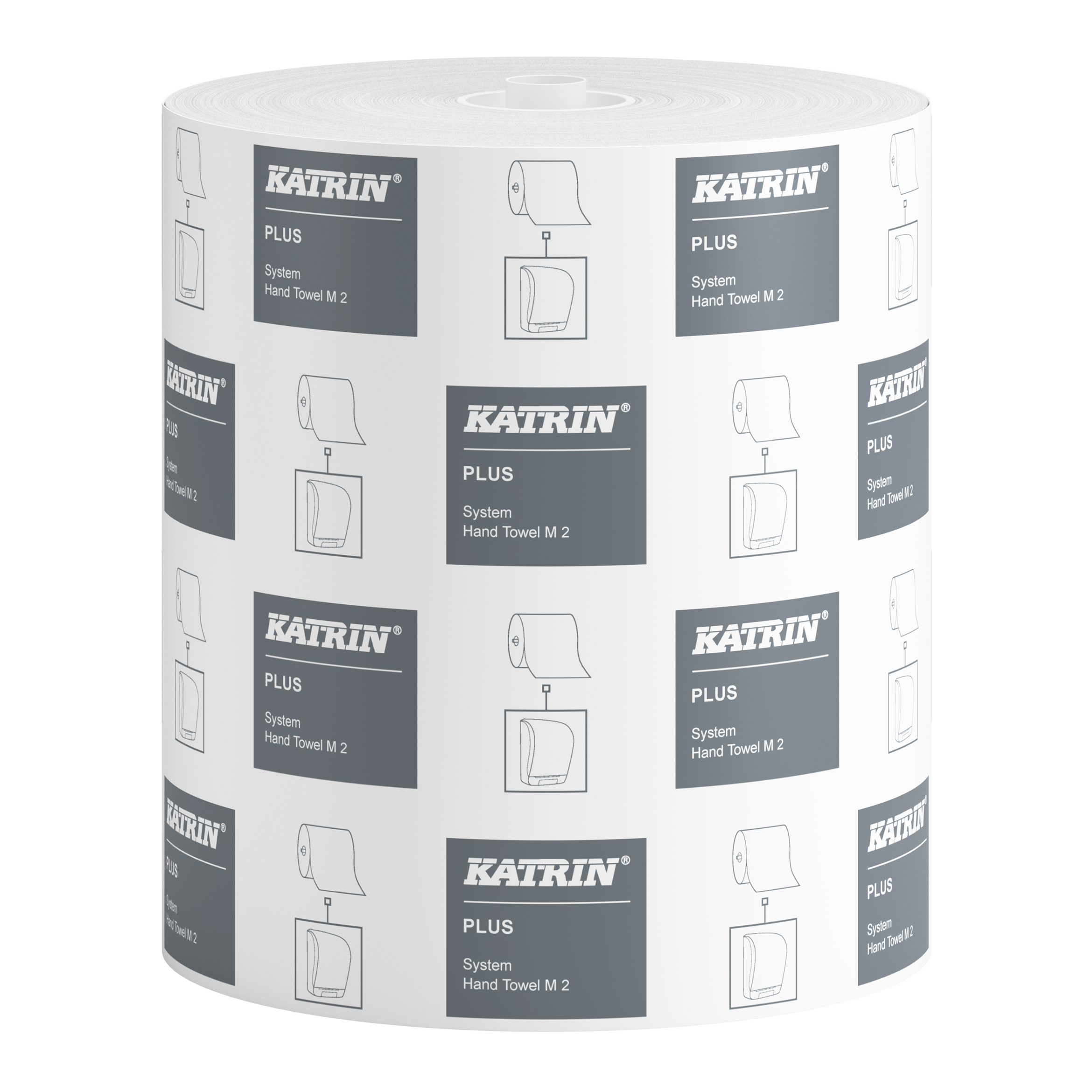 Torkrulle Katrin Plus System M 2-Lagers Vit 140m 6rl