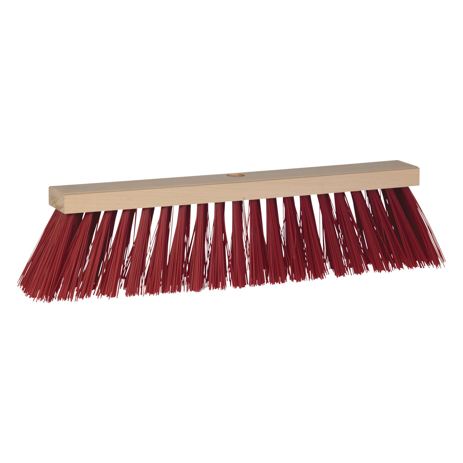 Vikan Utomhusborste m/hål t/ skaft, 540 mm, Hård, Trä