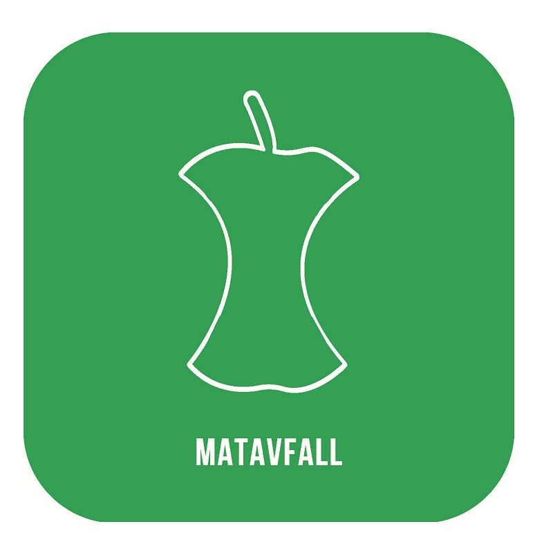 Dekal Sorteringskärl matavfall Grön