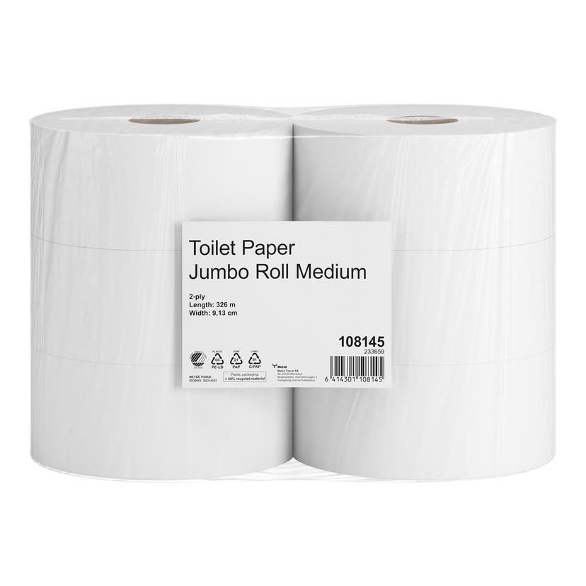 Toalettpapper Cleanware Basic Gigant M 1-lager 6rl/frp