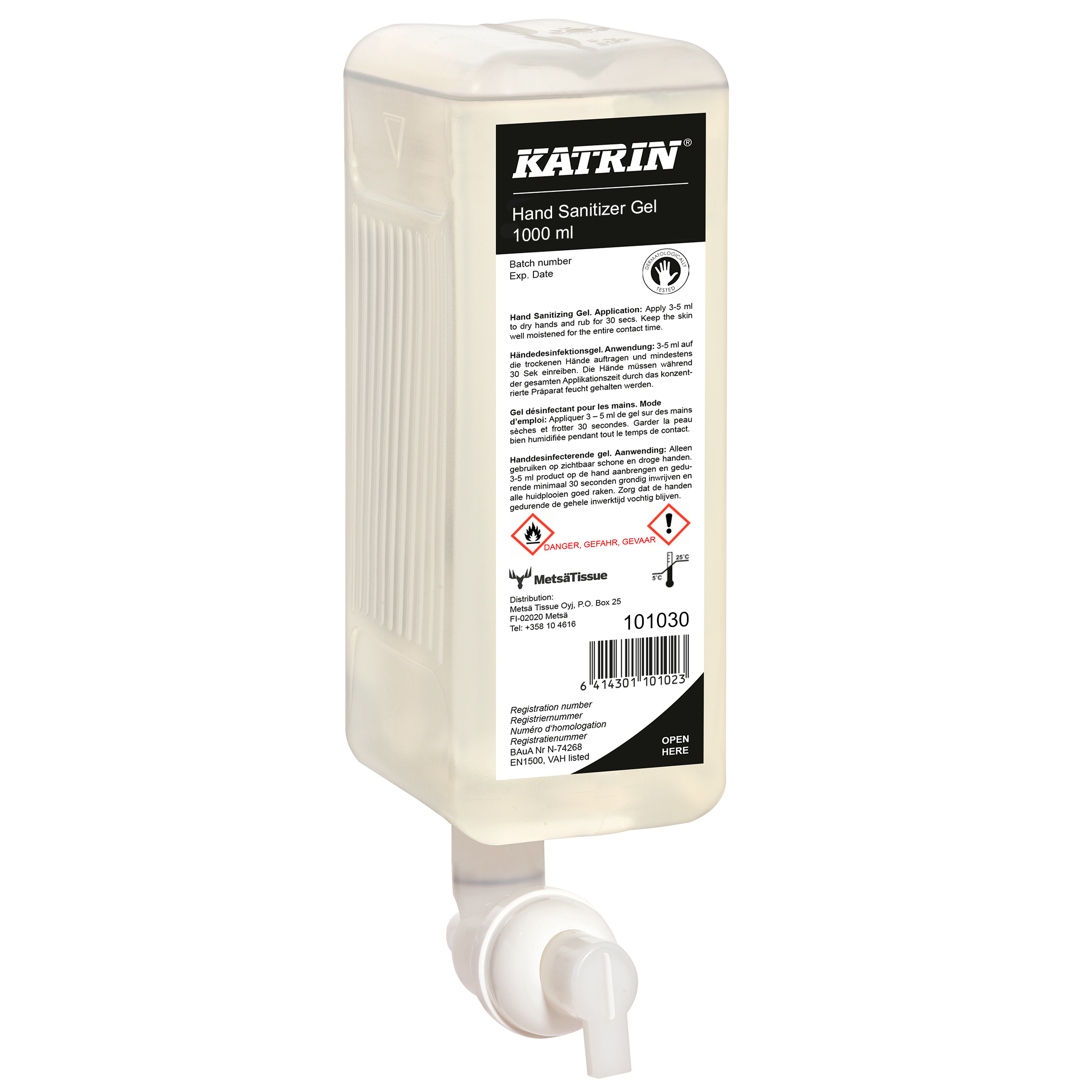 Handdesinfektion Katrin Hand Sanitizer Gel 1000ml