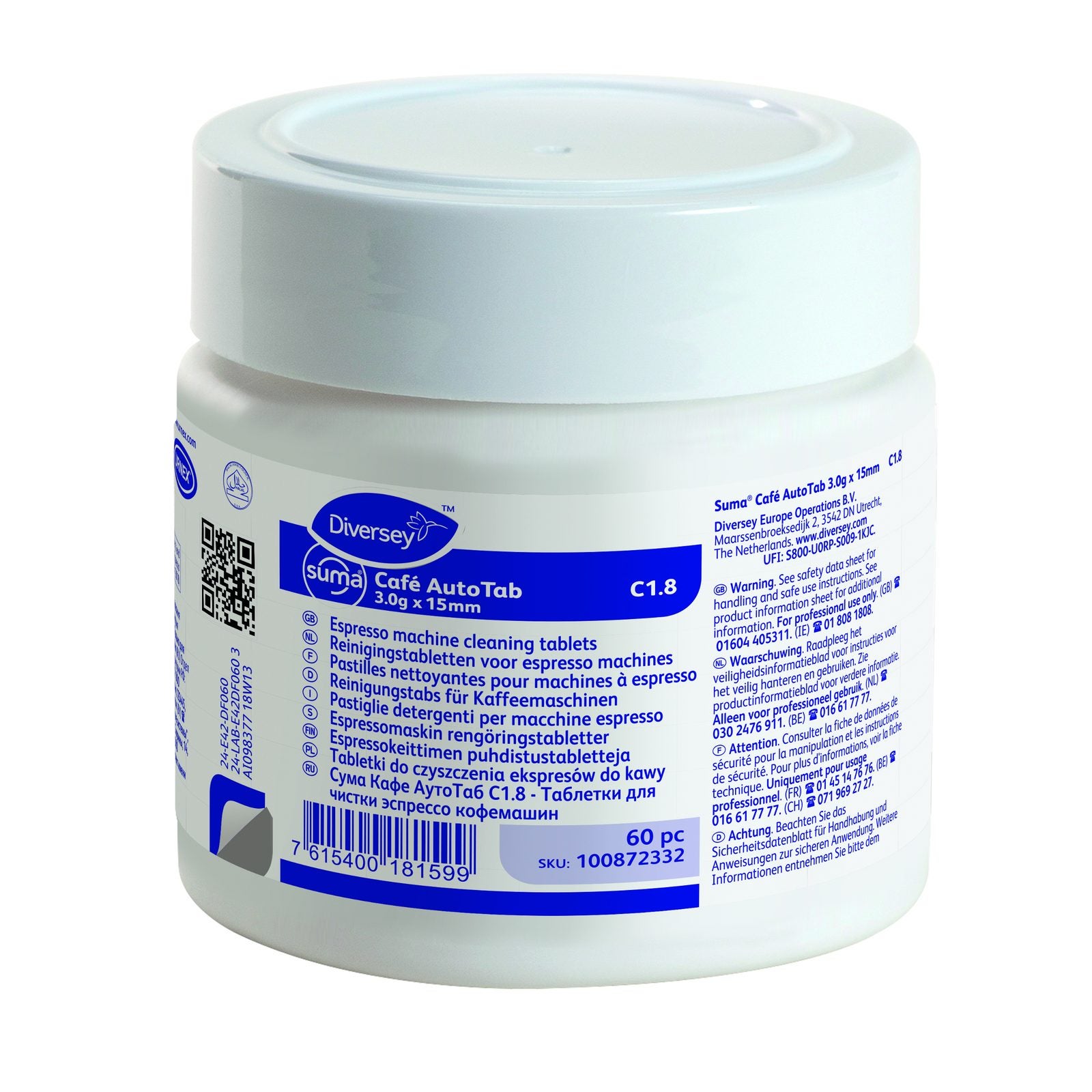 Rengöringstabletter Suma Café AutoTab C1.8 15 mm 60-pack