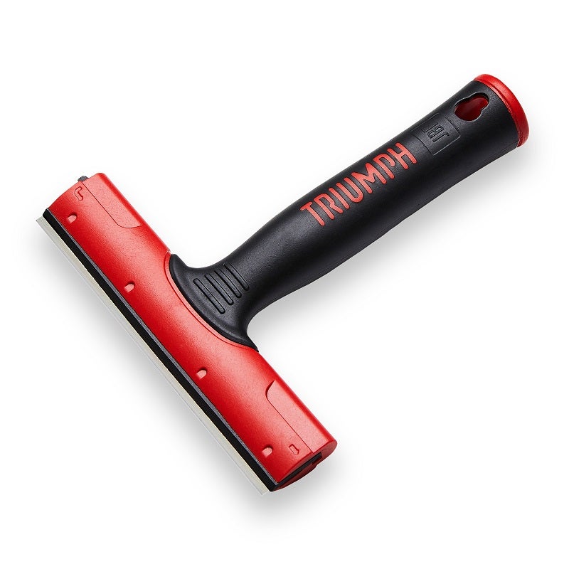 Skrapa Triumph MK3 röd med gummilist