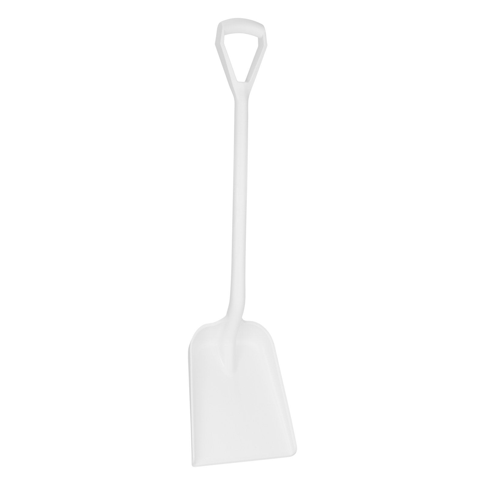 Vikan Skyffel, Metalldet., D-Grepp, 1040 mm, Vit