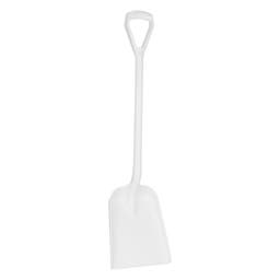 Vikan Skyffel, Metalldet., D-Grepp, 1040 mm, Vit