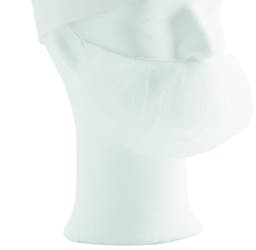 Skäggskydd Worksafe PP Vit 100st L