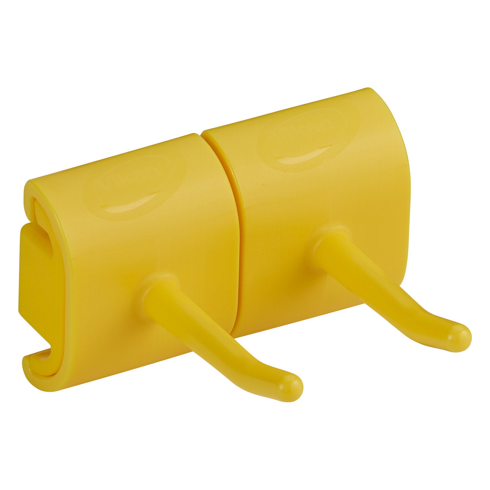 Vikan Hygienupphäng, krok dubbel, 82 mm, Gul