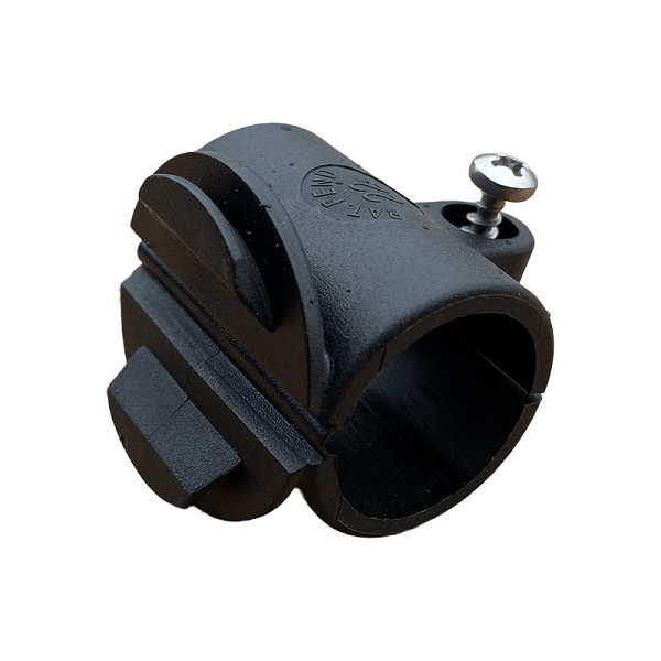 Toolflex rörfäste P-03 22mm svart