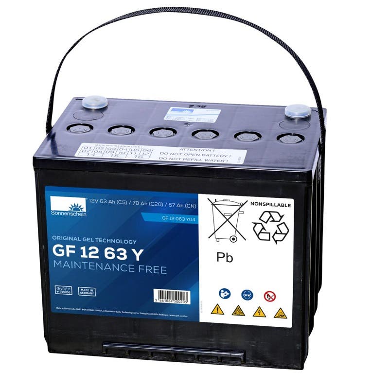 Batteri 12V/63Ah gelbatteri