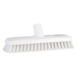 Vikan Golvskrubb m/ vattengenomlöpning, 270 mm, Medium, Vit