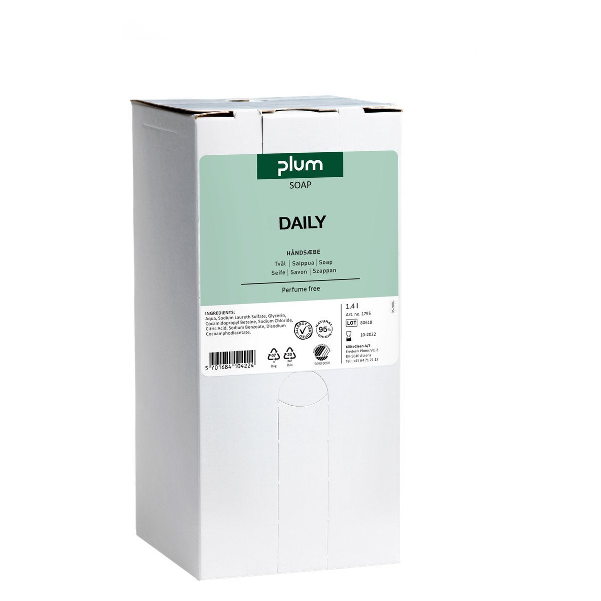 Handtvål Plum Daily 1400 ml Oparfymerad MultiPlum