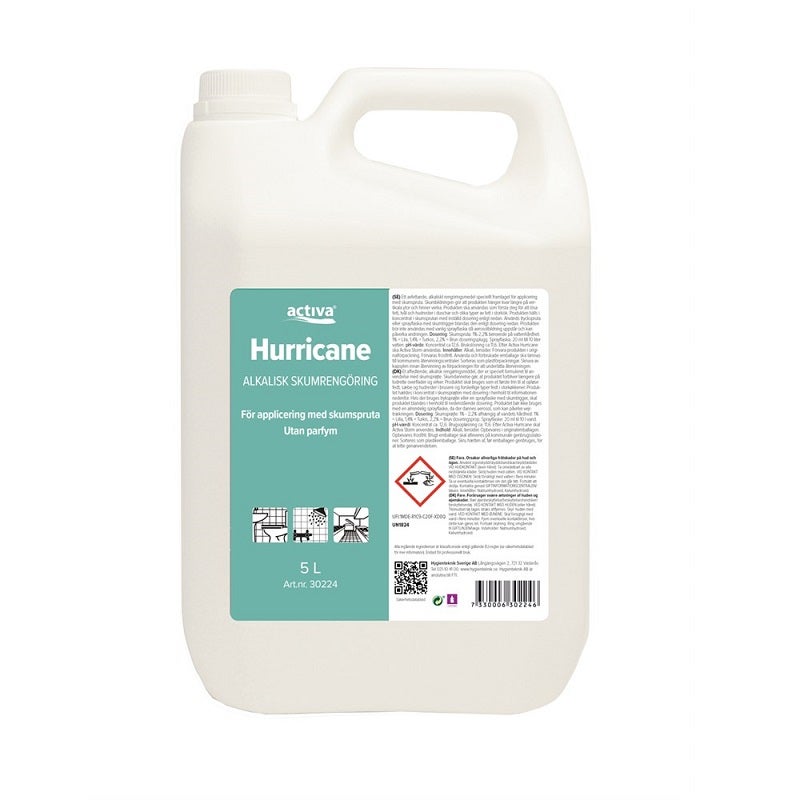Activa Hurricane 5L Fettbort Skum Oparfym