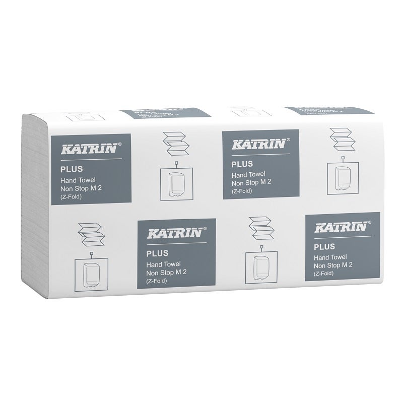 Pappershandduk Katrin Plus M2 Z-vikt 2-lagers Handy Pack
