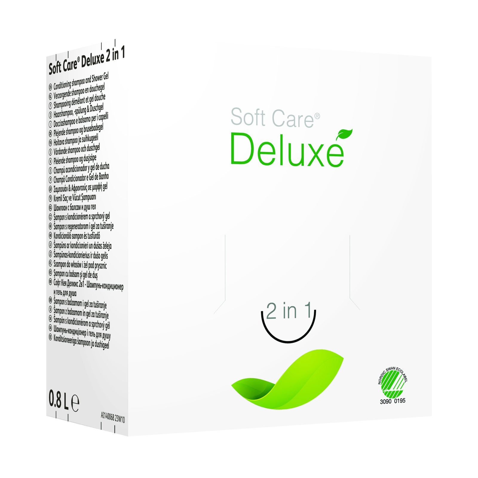 Schampo och duschtvål Soft Care Deluxe 2in1 800ml