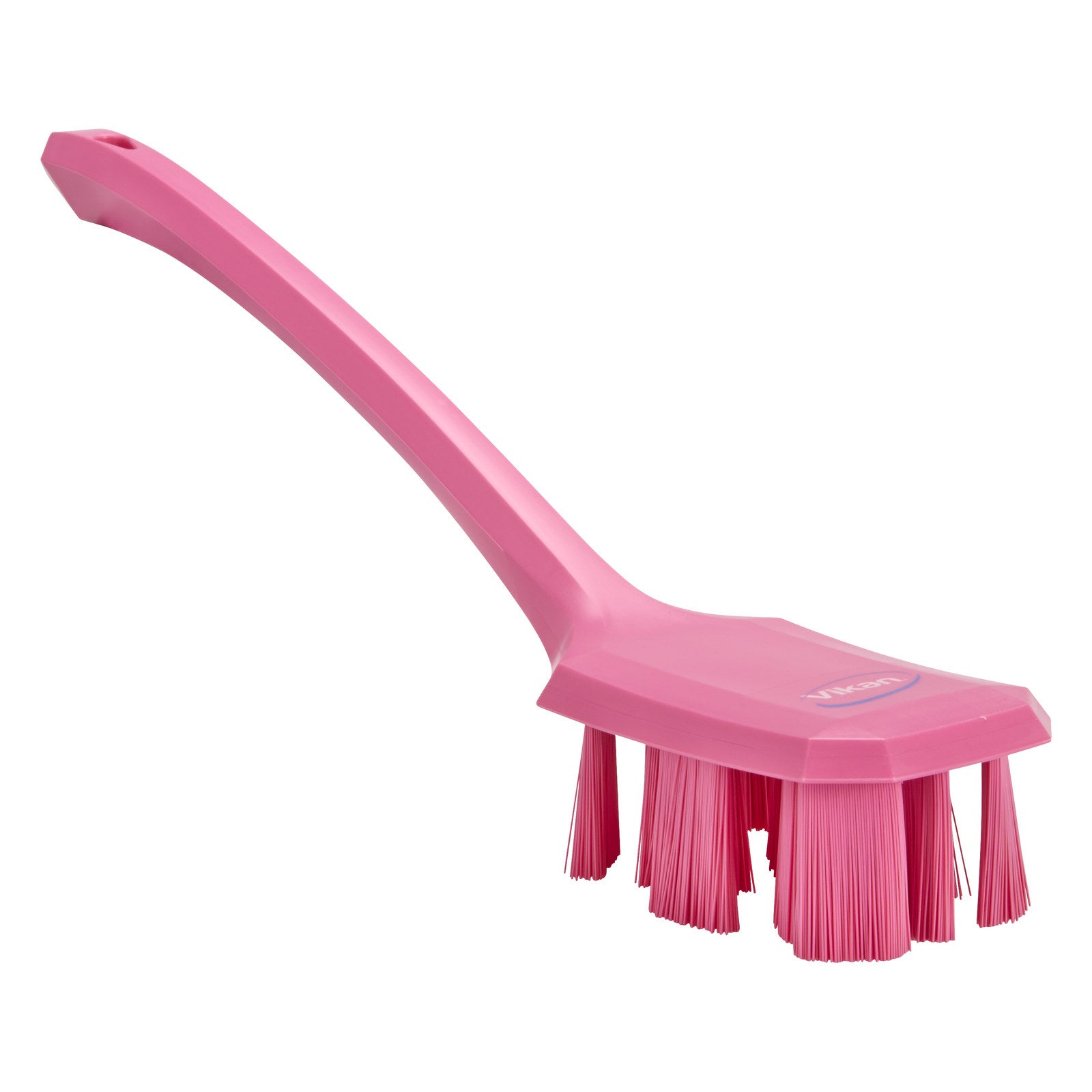 Vikan UST Handborste m/ långt skaft, 395 mm, Hård, Rosa