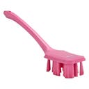 Vikan UST Handborste m/ långt skaft, 395 mm, Hård, Rosa