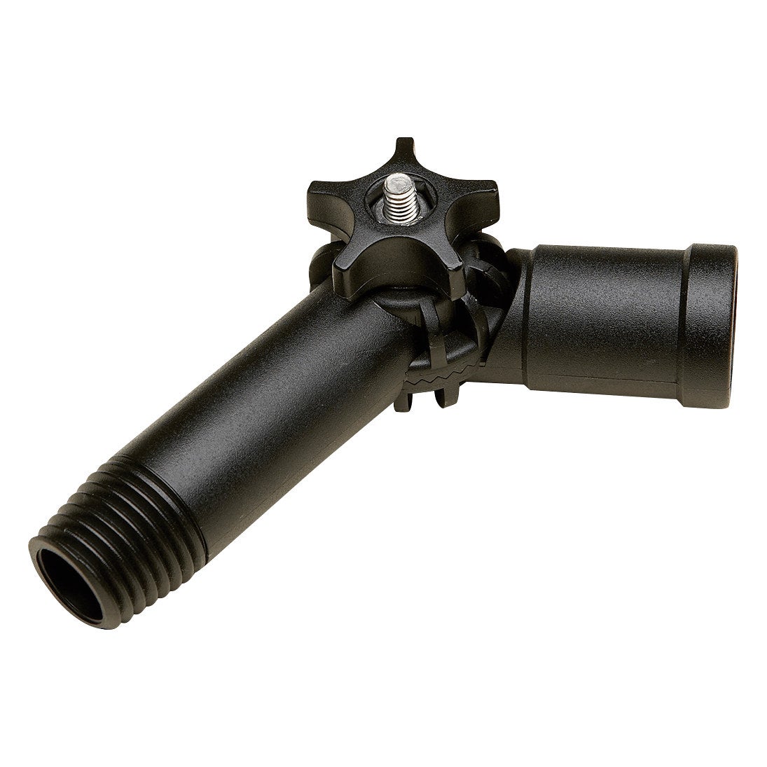 Vikan Rörlig led, utvändig gänga, 140 mm, Svart
