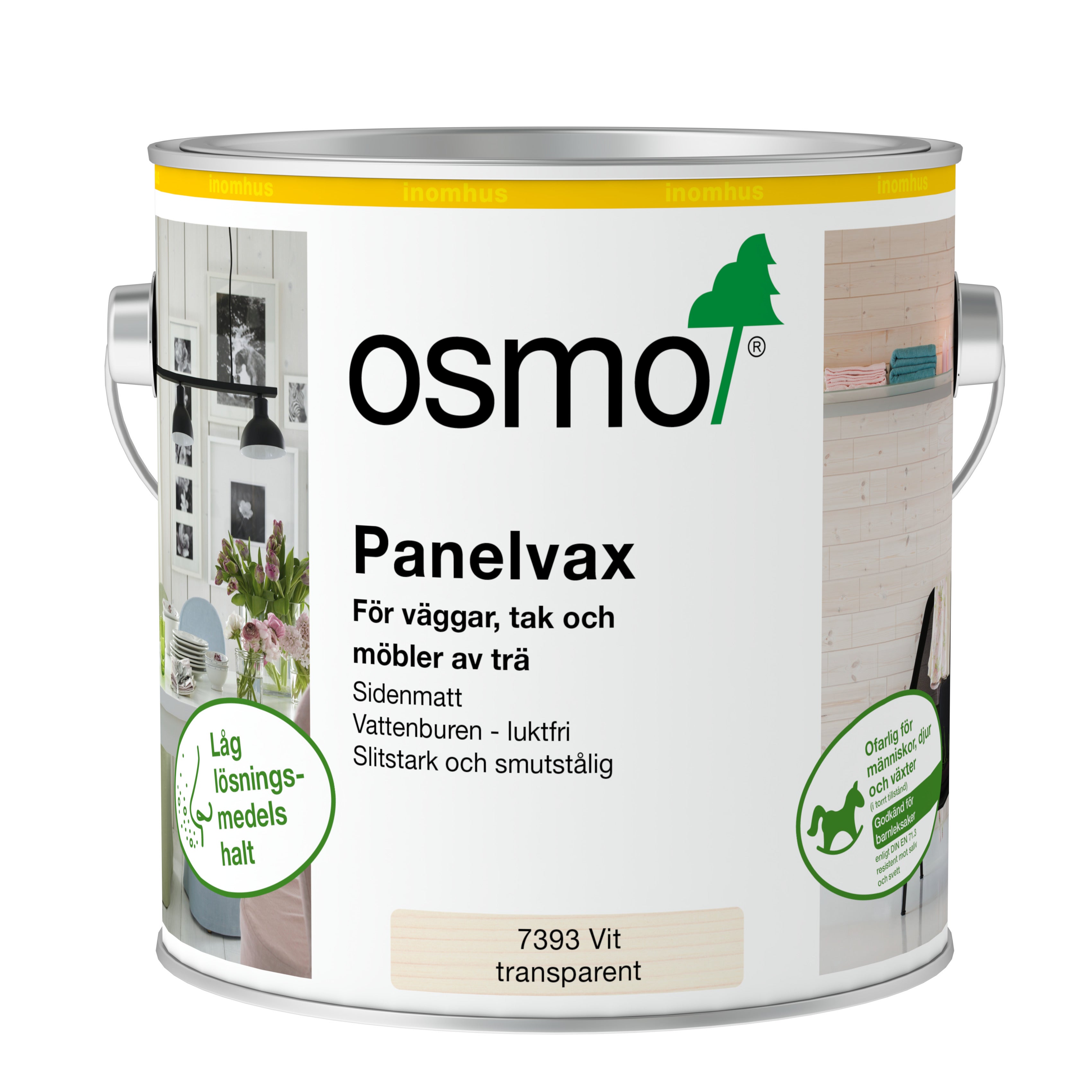 Panelvax 7393 Osmo Vit Transparent 2,5 l Sidenmatt