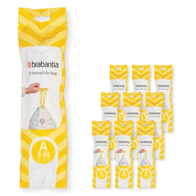 PerfectFit Avfallspåsar A Brabantia 3L Vit