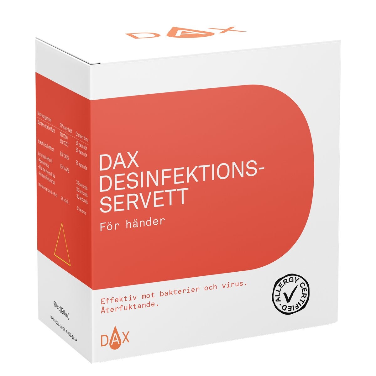 Handdesinfektionsservett DAX 20st/frp